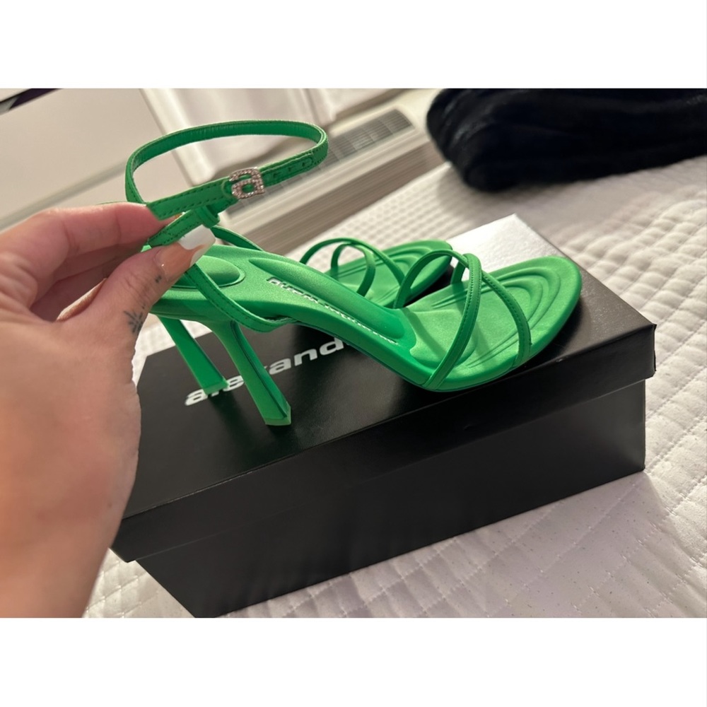 Alexander Wang Dahlia 105 Sandal in Neon Kelly 💚